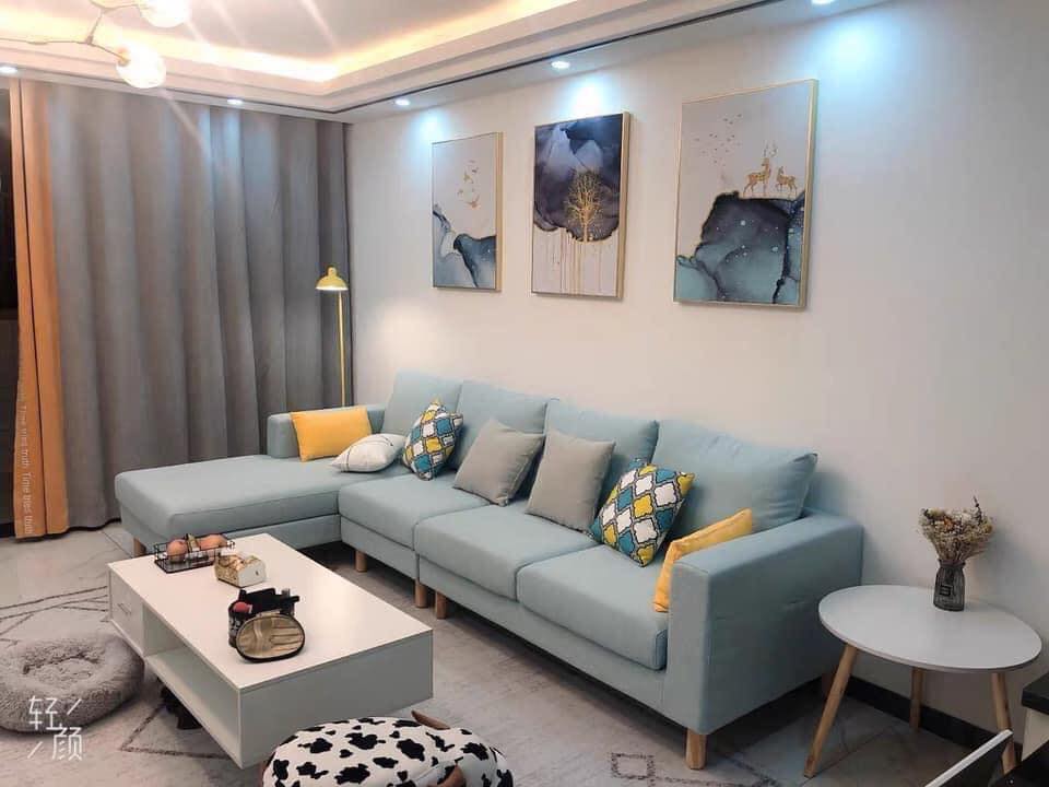Ghế sofa da phòng khách hiện đại - R05