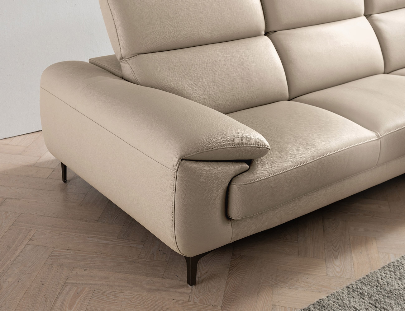 Ghế sofa da thật Italy -T08 - Ảnh 6