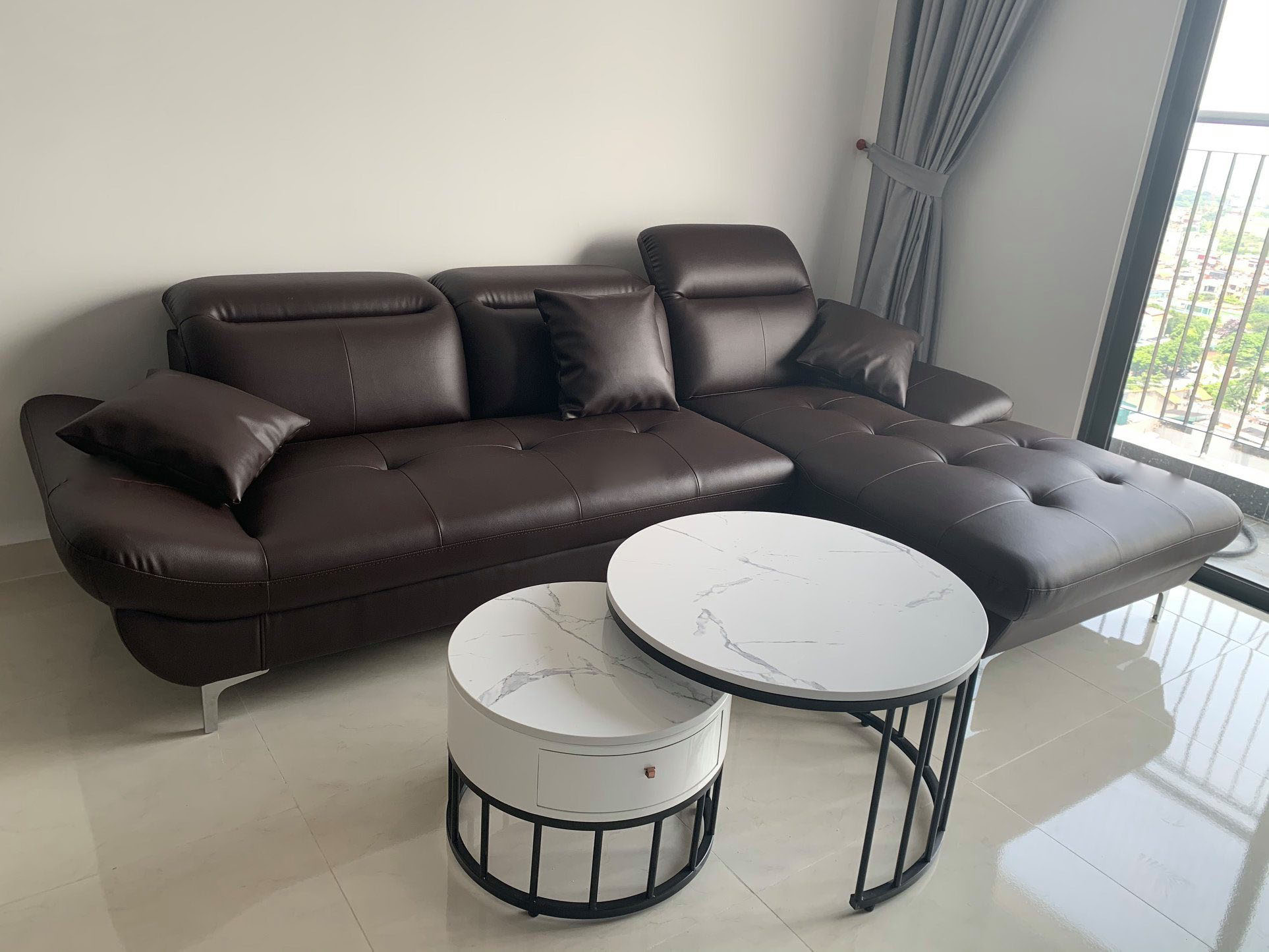 Ghế sofa da phòng khách -R04 - Ảnh 2