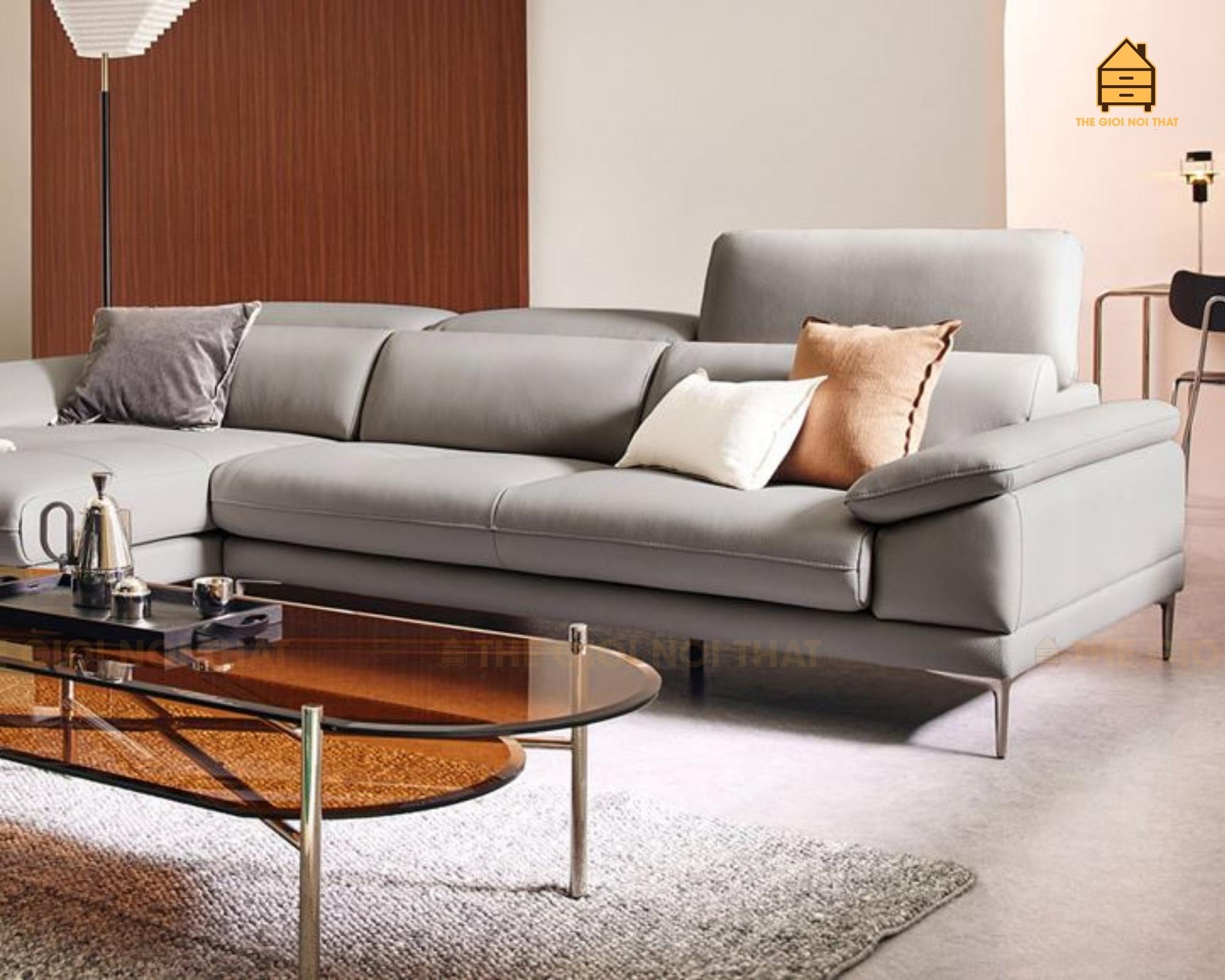 Ghế sofa da thật Italy T11 - Ảnh 11