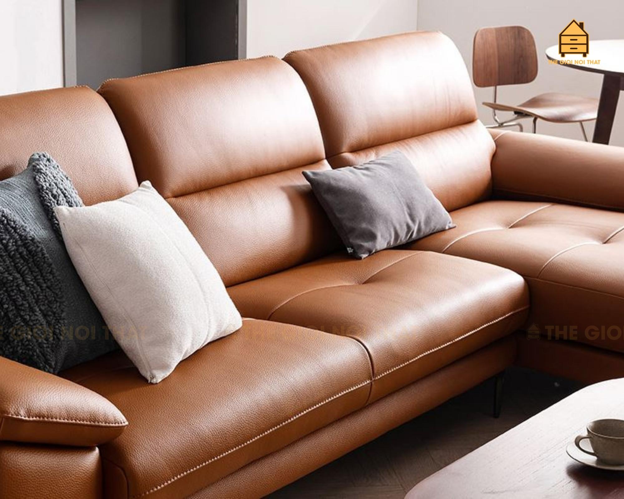 Ghế sofa da thật Italy T12 - Ảnh 3