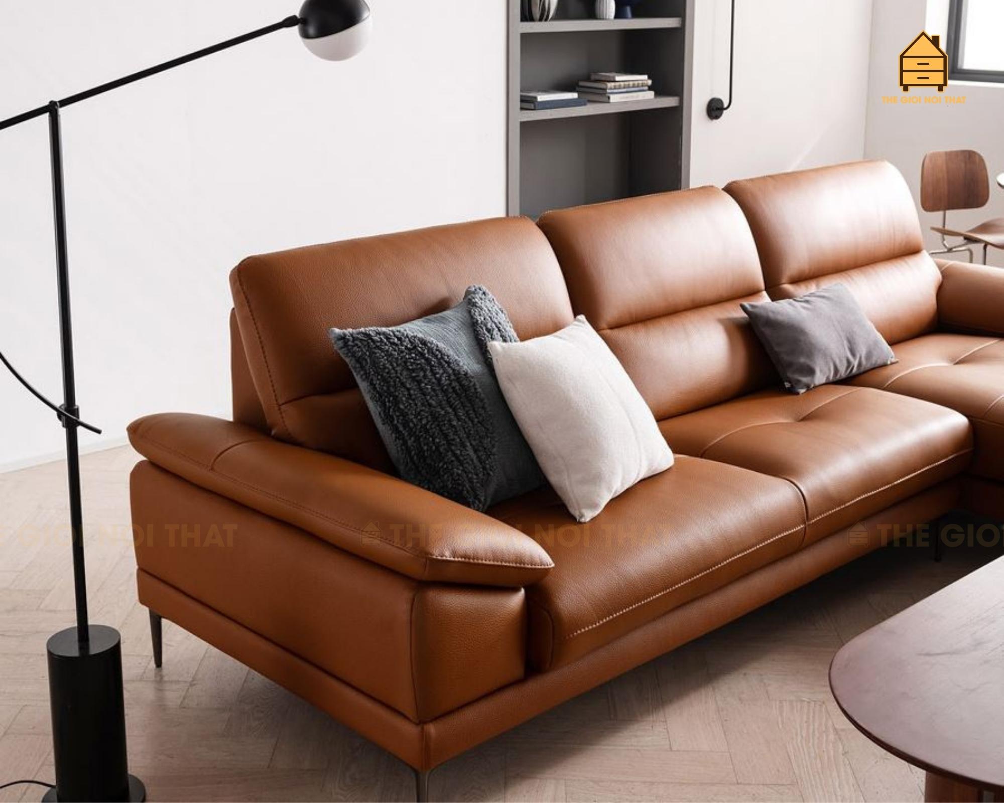 Ghế sofa da thật Italy T12 - Ảnh 10