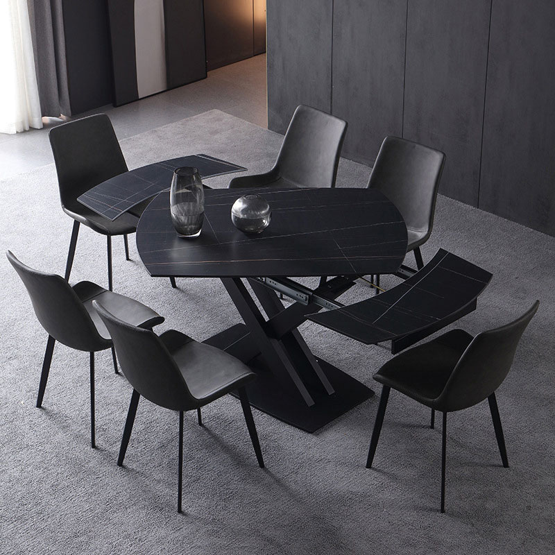 Bàn Ăn Mặt Đá Thay Đổi Kích Thước D180 - Ảnh 3