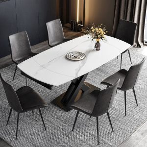 Alternative view of Bàn Ăn Mặt Đá Thay Đổi Kích Thước D180