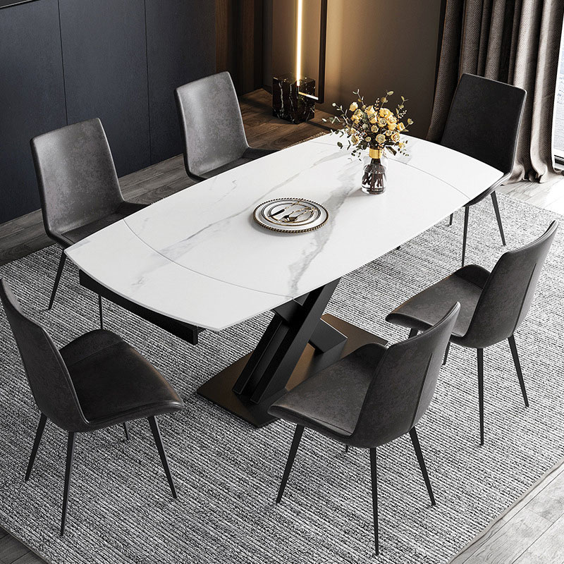 Bàn Ăn Mặt Đá Thay Đổi Kích Thước D180