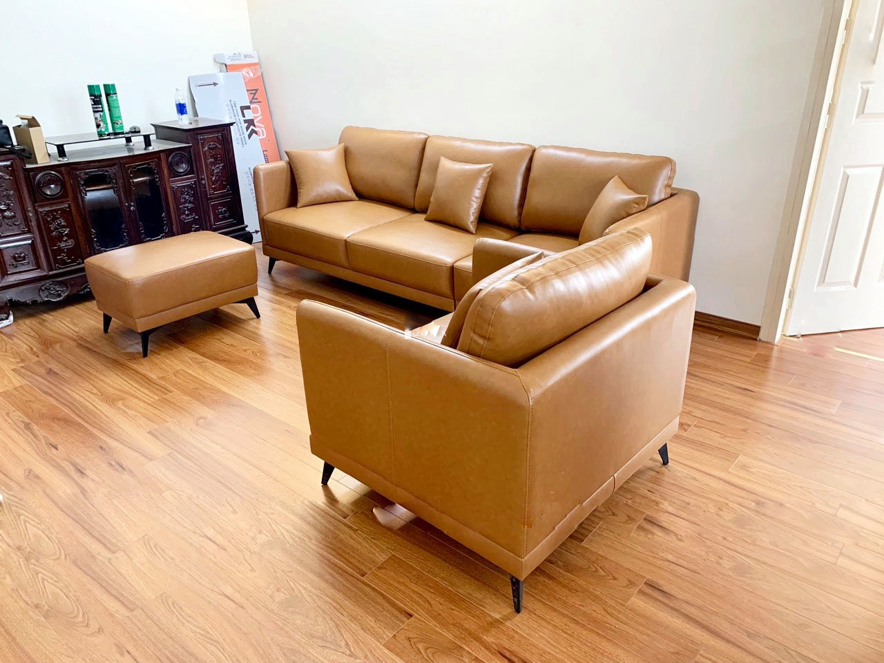 Ghế sofa da phòng khách - Ảnh 2