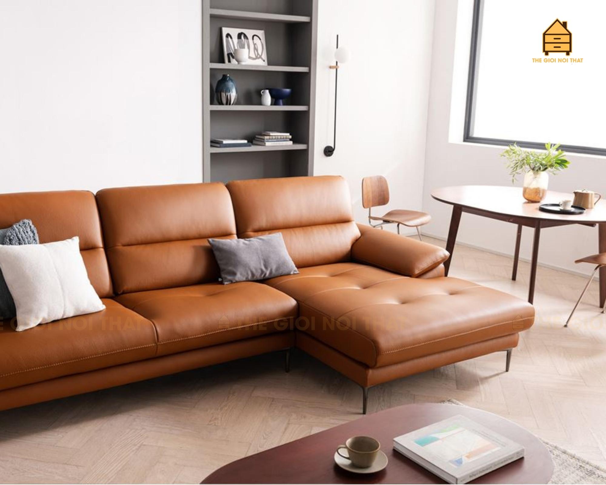 Ghế sofa da thật Italy T12 - Ảnh 7