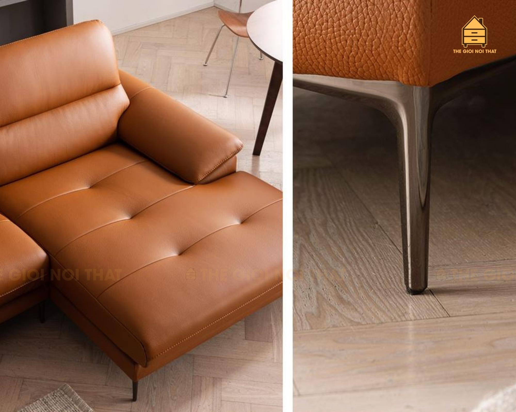 Ghế sofa da thật Italy T12 - Ảnh 5