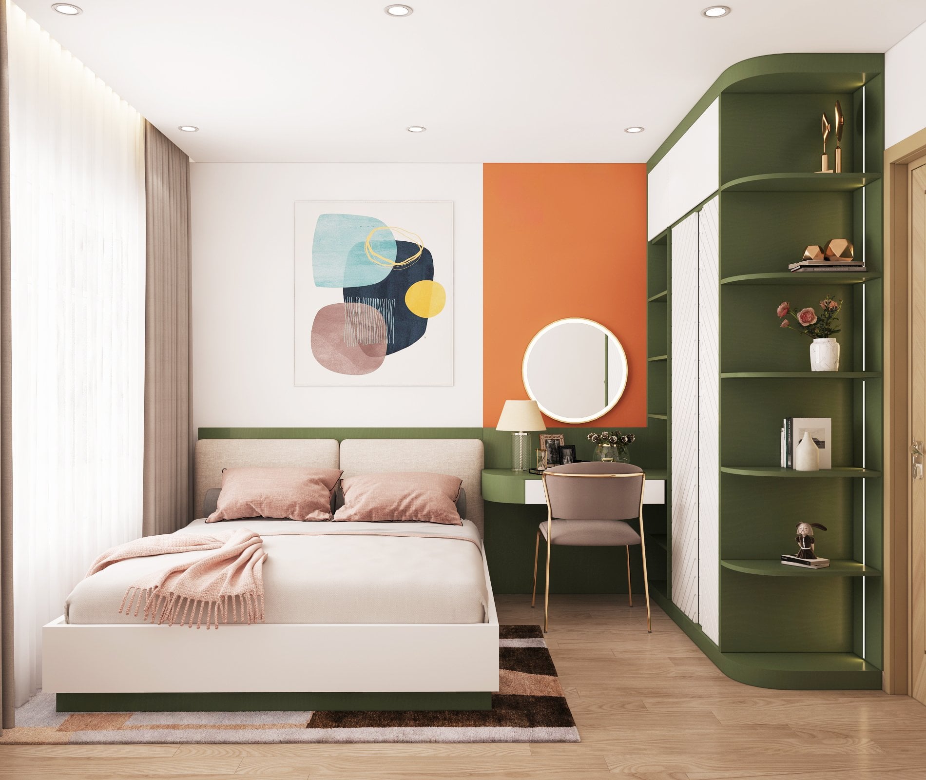 Thiết kế nội thất căn hộ Chị Thủy - Dự án KĐT ĐẶNG XÁ - Ảnh 7