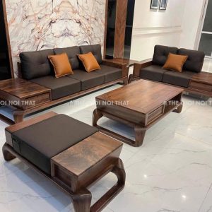 Bộ Sofa Gỗ Hương Đá Phòng Khách 4