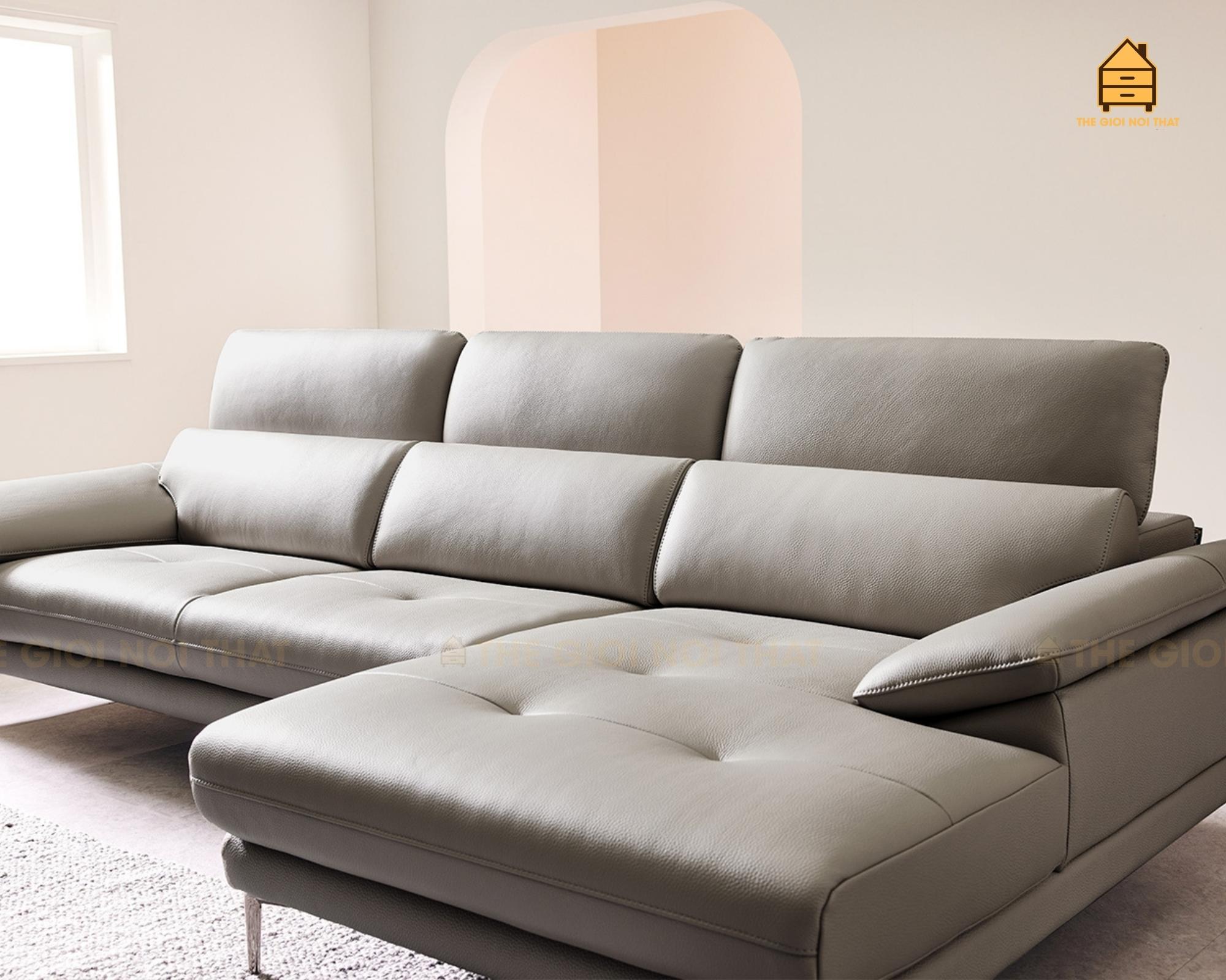 Ghế sofa da thật Italy T11 - Ảnh 6