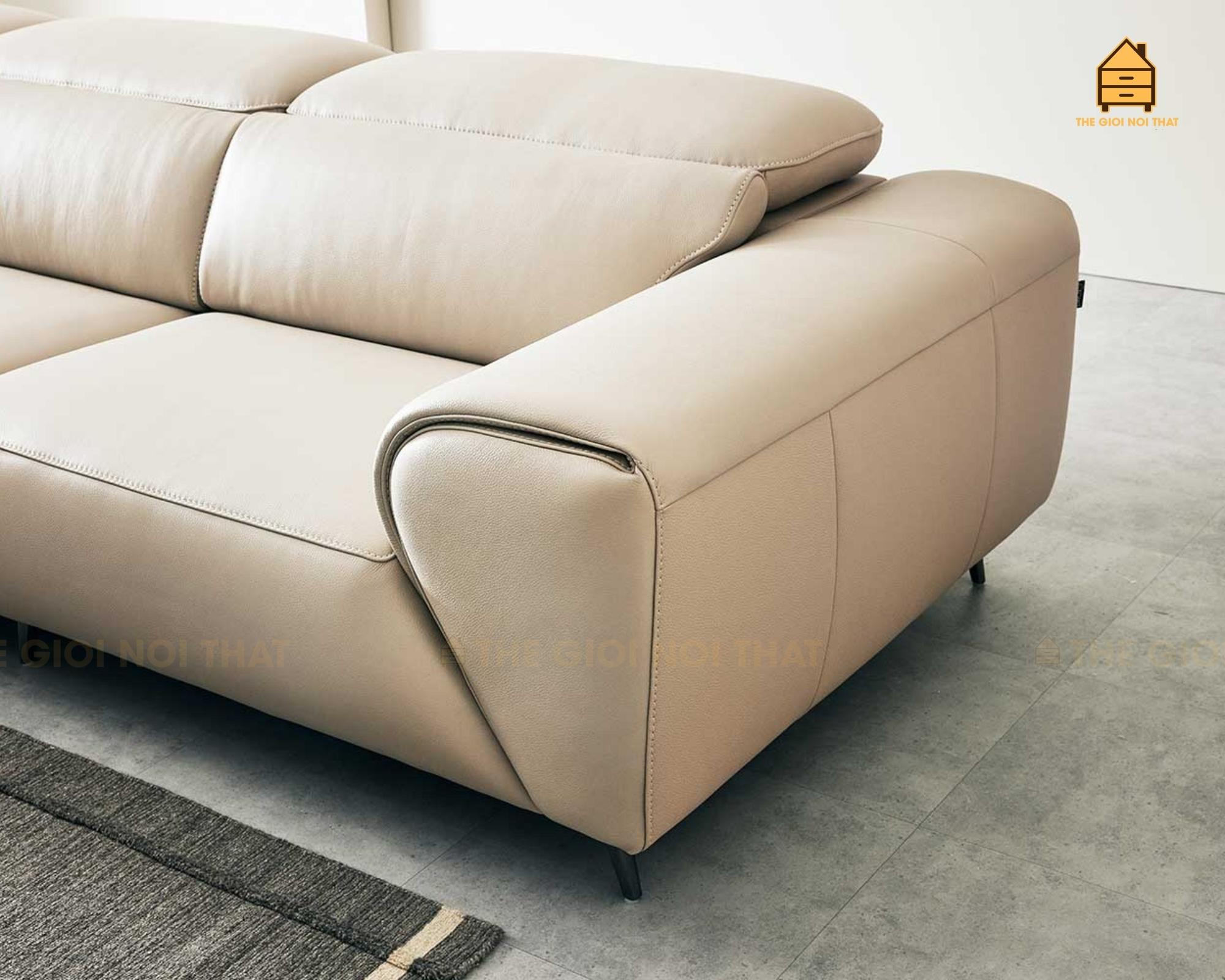 Ghế sofa da thật Italy T14 - Ảnh 8