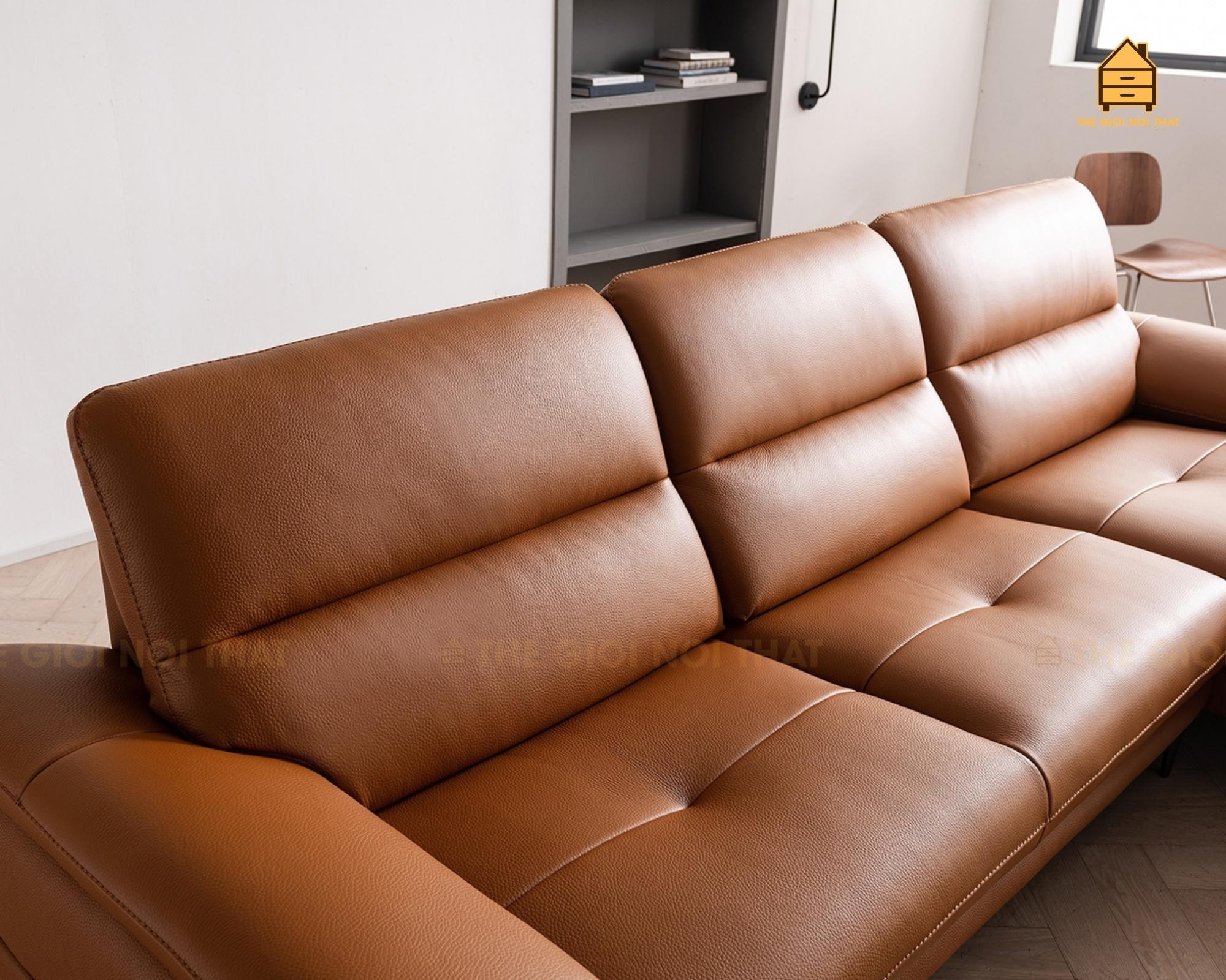 Ghế sofa da thật Italy T12 - Ảnh 14