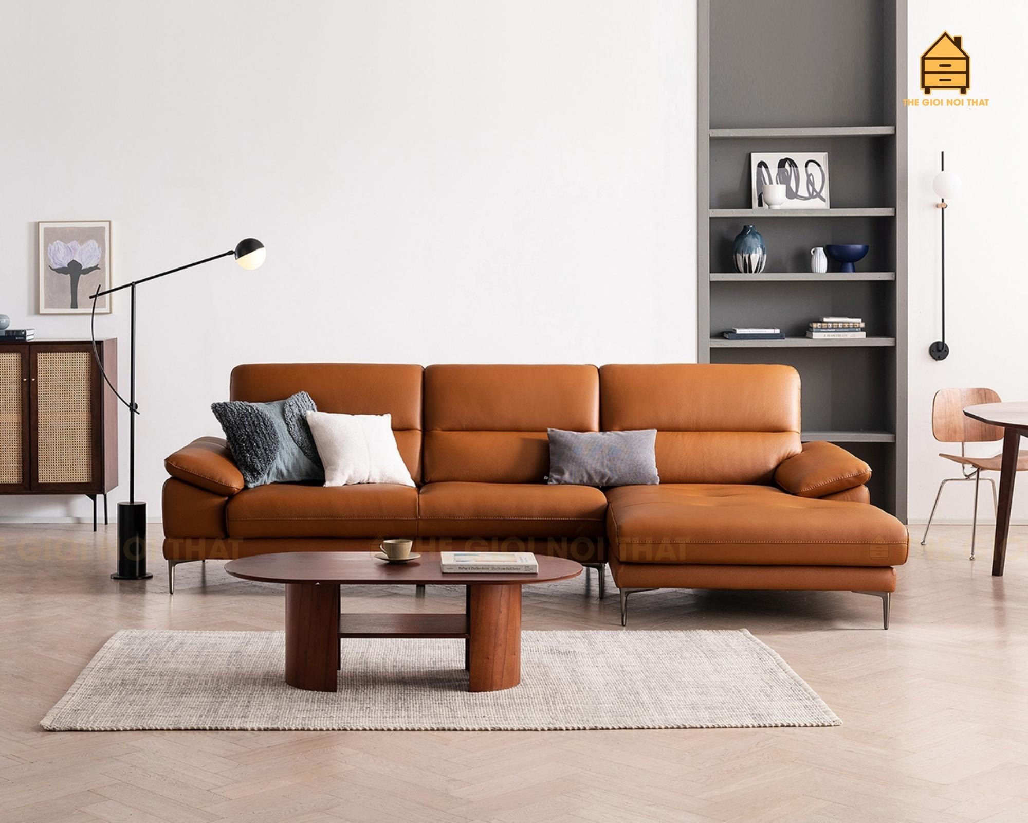 Ghế sofa da thật Italy T12 - Ảnh 2