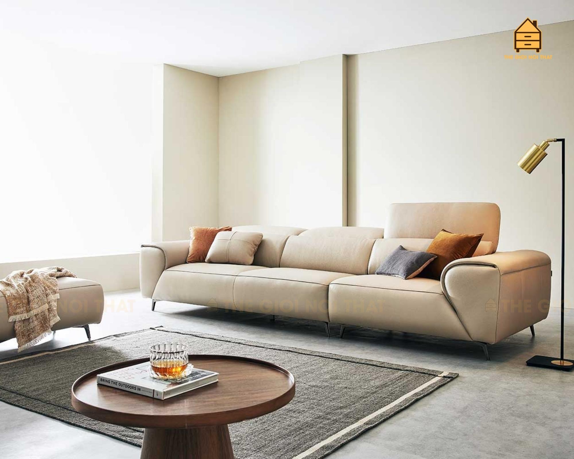 Ghế sofa da thật Italy T14 - Ảnh 2