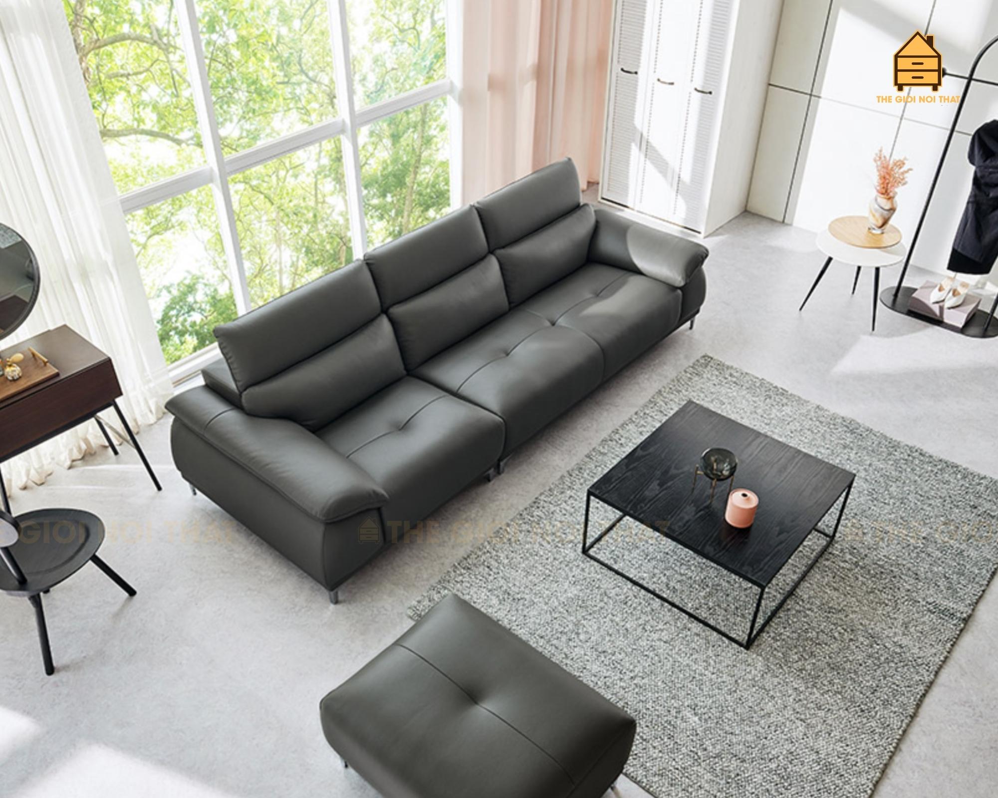 Ghế sofa da thật Italy -T10
