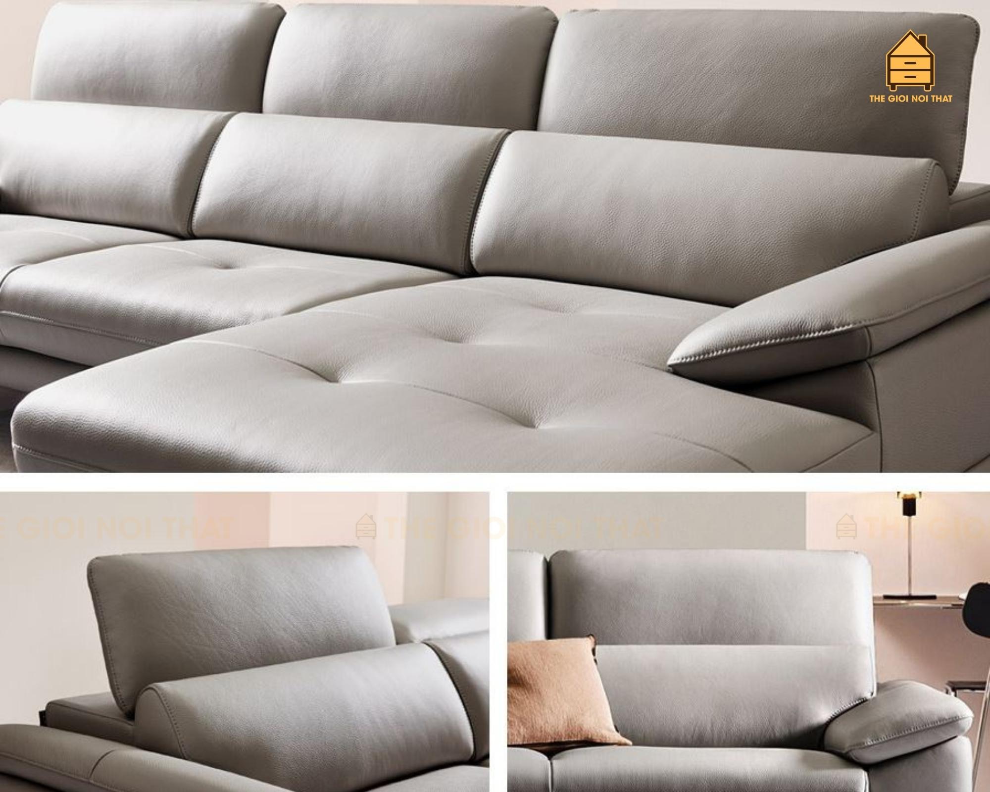Ghế sofa da thật Italy T11 - Ảnh 8