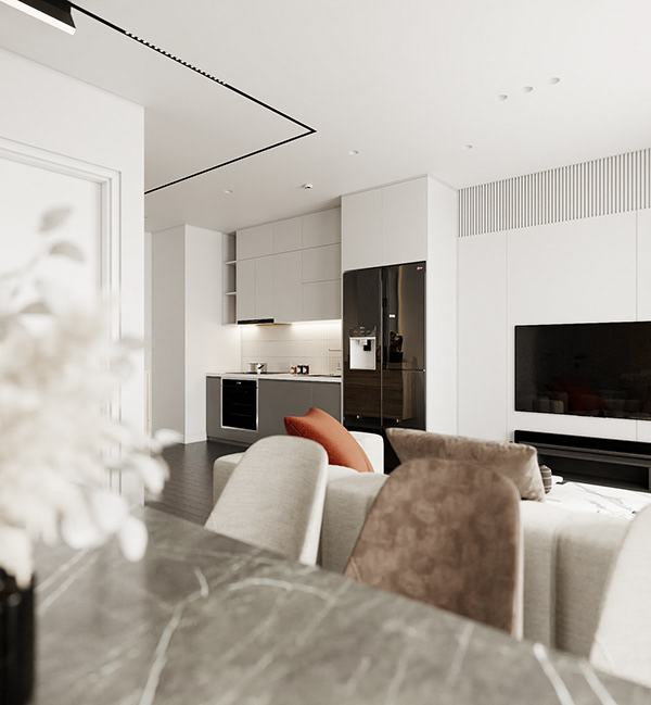 Thiết kế nội thất căn hộ Anh Tùng - Dự án Vinhomes Oceanpark - Ảnh 7