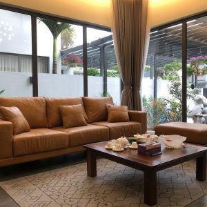 Alternative view of Ghế sofa da bò Italy phòng khách