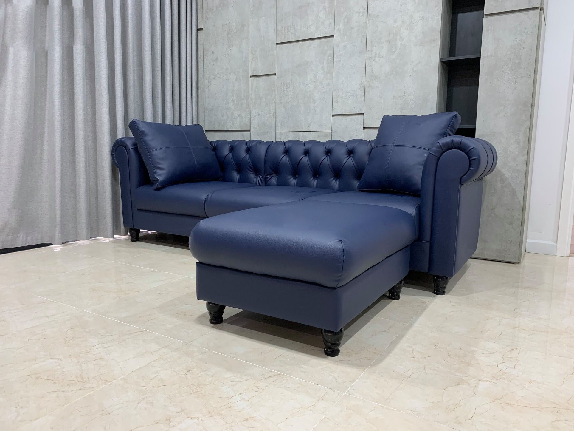 Ghế sofa da phòng khách Hàn Quốc