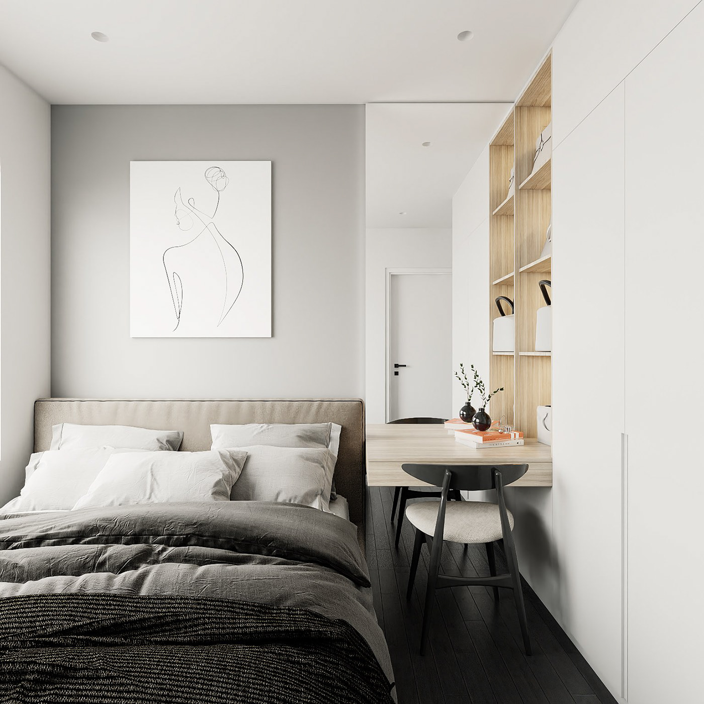 Thiết kế nội thất căn hộ Anh Tùng - Dự án Vinhomes Oceanpark - Ảnh 3