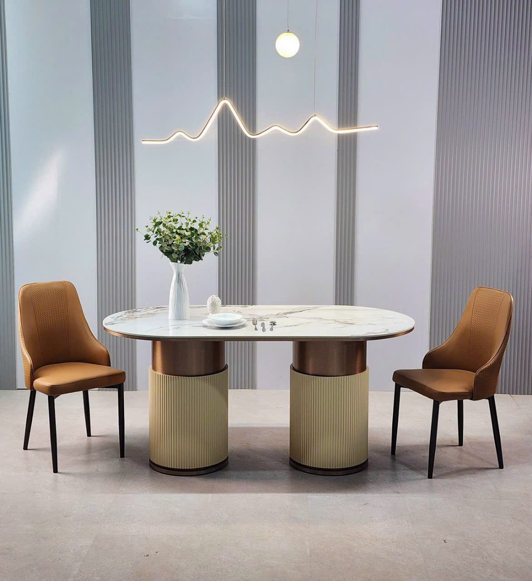 Bàn ăn mặt đá nhập khẩu