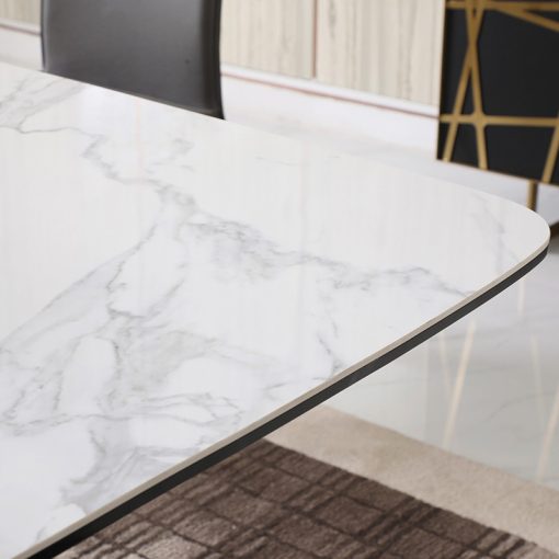 Bàn Ăn Mặt Đá Chân Chữ V Ngược 1m4 Rất Chắc Chắn - Ảnh 3