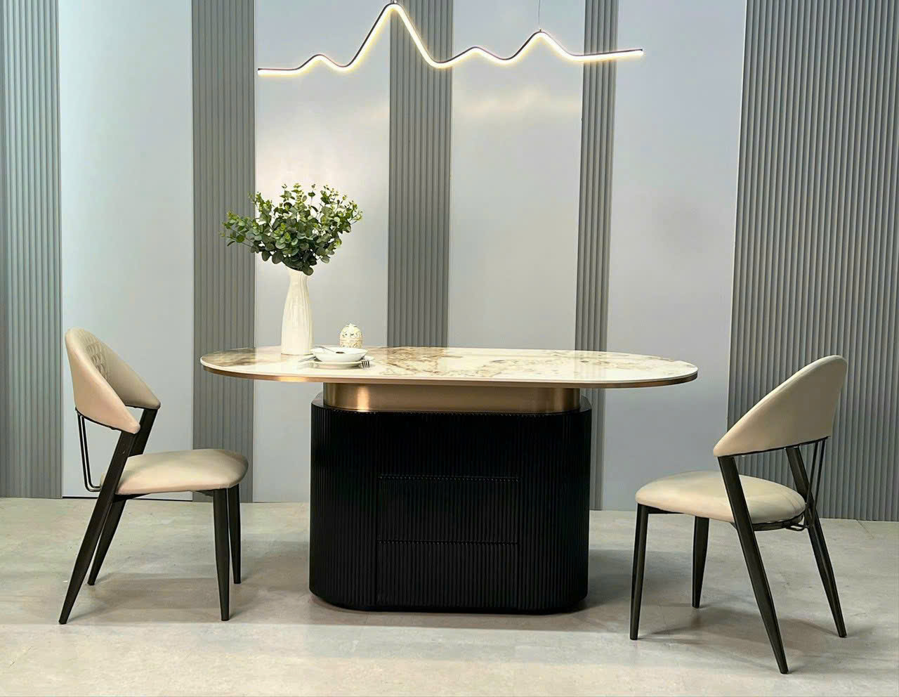 Bàn Ăn Mặt Đá Cao Cấp Hiện Đại - Ảnh 3