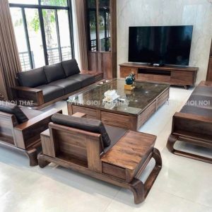 Bộ Sofa Gỗ Hương Đá Phòng Khách 2