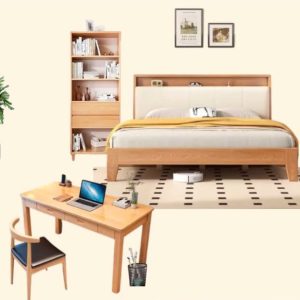 Combo sản phẩm phòng ngủ không gian hiện đại tích hợp phòng làm việc