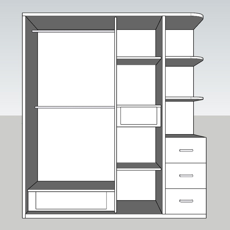 Tủ quần áo gỗ - Ảnh 4