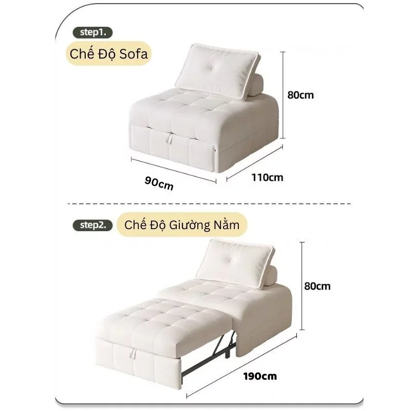 Ghế sofa giường gấp - Ảnh 2